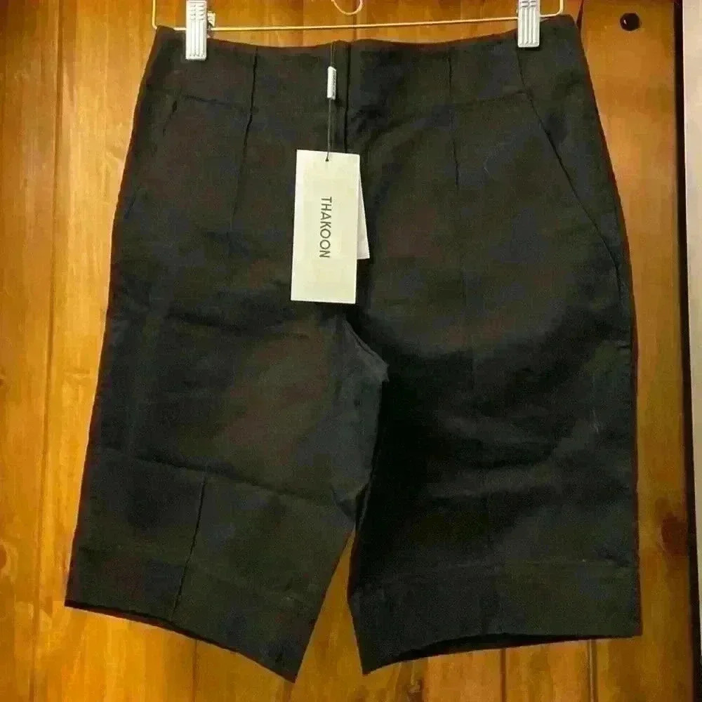 Thakoon Woman’s Bermuda Short-Black Cotton Twill Various Sizes NWT